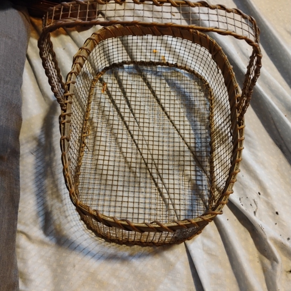 Woven Wire Basket with Handles